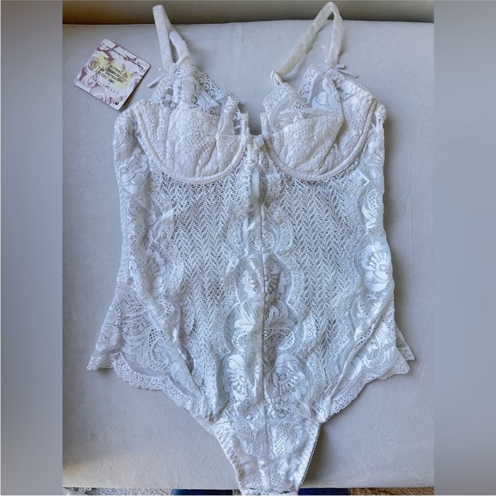 New LA PERLA documented White  lace Bodysuit - Picture 3 of 12